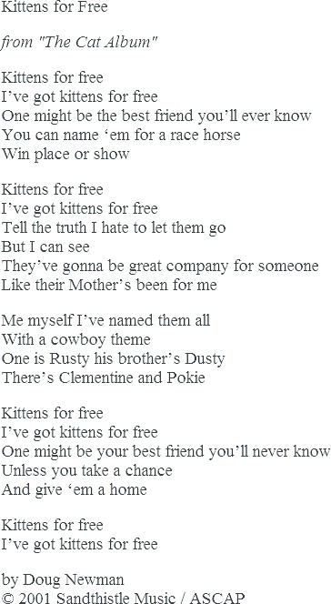 Kittens for Free by Doug Newman from 